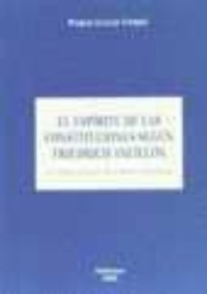 el espiritu de las constituciones segun friedrich ancillon: una o bra olvidada que merece recordar-9788481555592