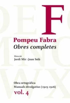 pompeu fabra: obres completes vol. 4-9788484374992