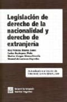 legislacion de derecho de la nacionalidad y derecho de extranjeri a-9788484565192