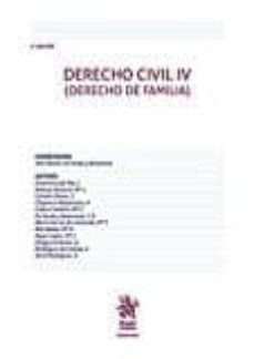 derecho civil iv (derecho de familia) (2ª ed.)-jose ramon dealventosa del rio, josefinaatienza navarro, m luisacarrion olmos, verda y beamonte-9788491432692