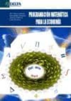 programacion matematica para la economia-mª teresa et al. arevalo quijada-9788493403492