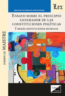 ensayo sobre el principio generador de las constituciones politic as-joseph de maistre-9789564075792