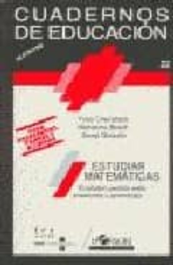 Portada de Estudiar matemáticas. Cuadernos de educación