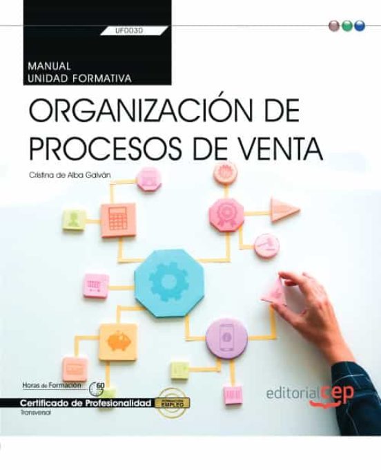 Portada de Manual. Organización De Procesos De Venta (Transversal: Uf0030). Certificados De Profesionalidad