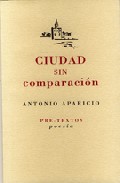 Ciudad Sin Comparacion por Antonio Aparicio