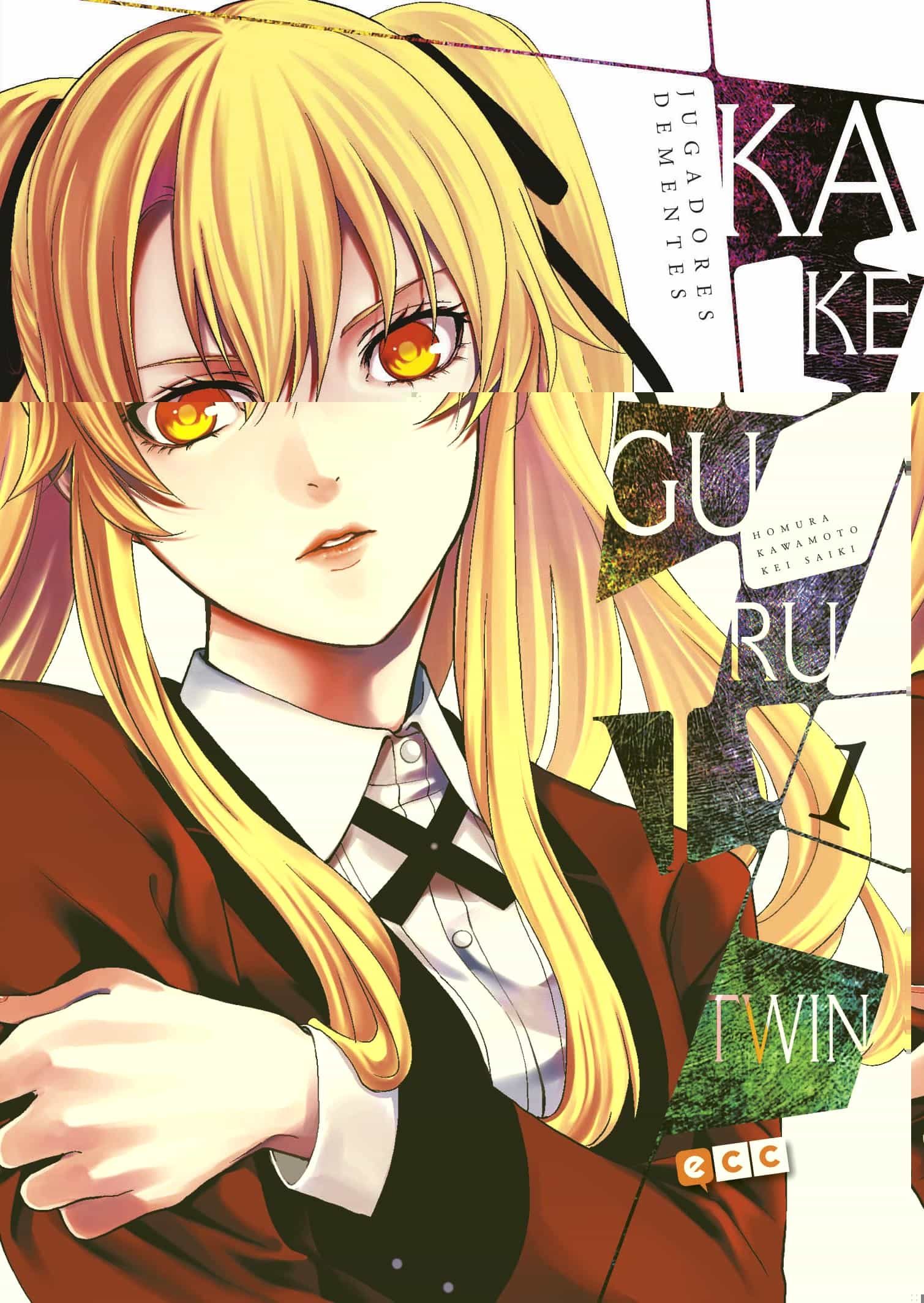 Kakegurui Twin Nº 01 por Homura Kawamoto;
Kei Saiki