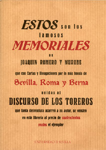 Estos Son Los Famosos Memoriales De Joaquin Romero Y Murube por Vv.aa. epub