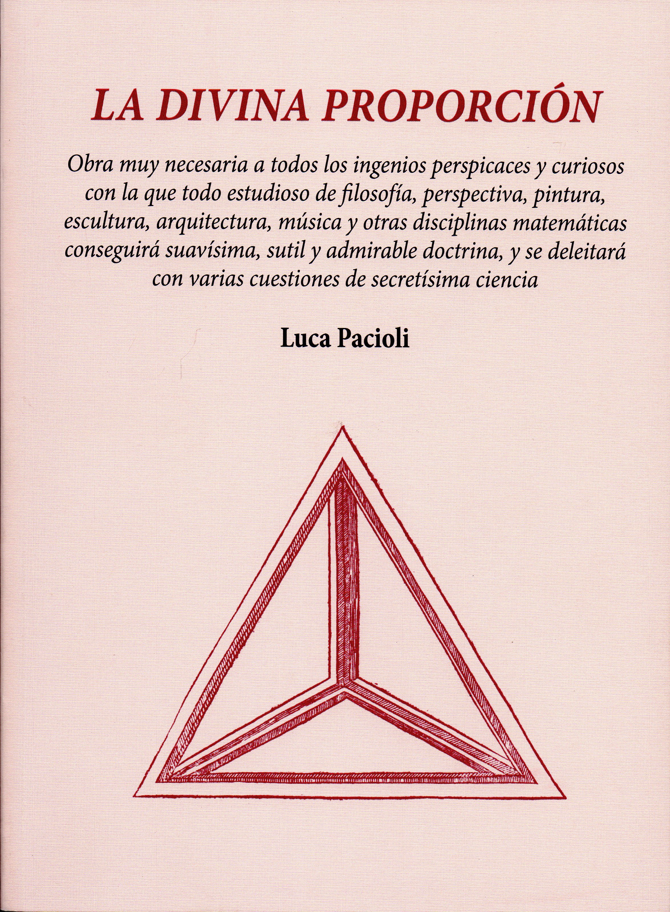 la divina proporcion de luca pacioli