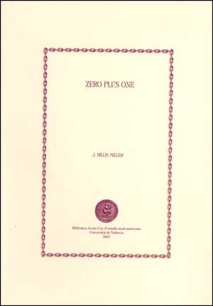 Zero Plus One por H. Hillis Miller