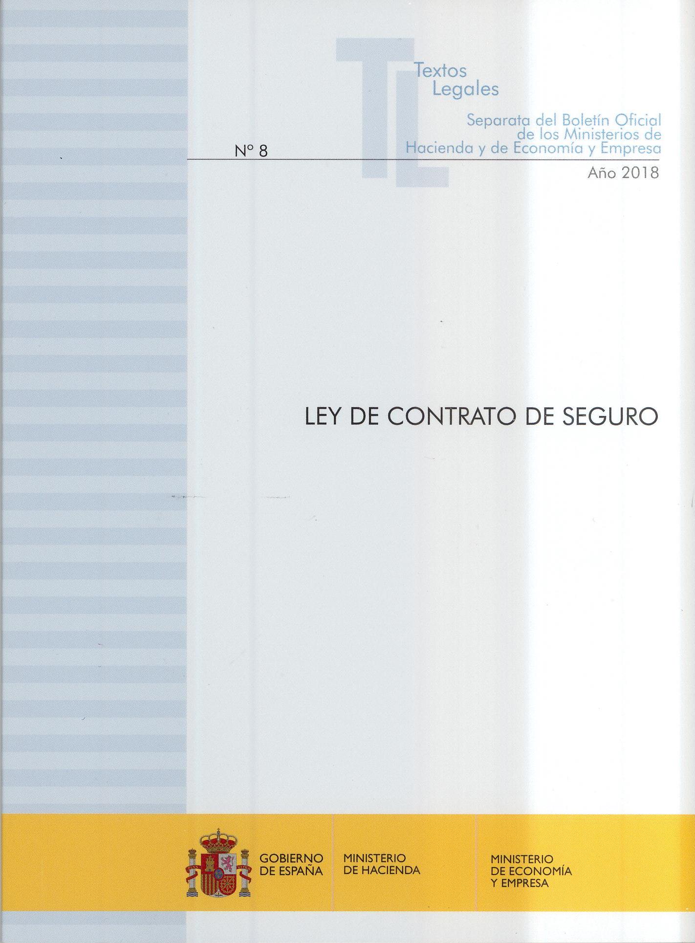 Ley De Contrato De Seguro por Vv.aa.