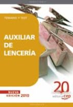 AUXILIAR DE LENCERIA: TEMARIO Y TEST