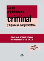 ley de enjuiciamiento criminal y legislacion complementaria (35ª ed.)-victor moreno catena-9788430975112 ley de enjuiciamiento criminal y legislacion complementaria (35ª ed.)-victor moreno catena-9788430975112