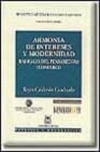 armonia de intereses y modernidad-reyes calderon-9788447009732 armonia de intereses y modernidad-reyes calderon-9788447009732