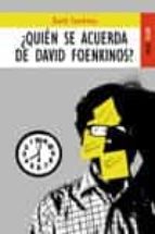 ¿quien se acuerda de david foenkinos?-david foenkinos-9788489624542 ¿quien se acuerda de david foenkinos?-david foenkinos-9788489624542