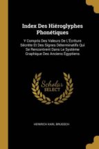 INDEX DES HIÉROGLYPHES PHONÉTIQUES