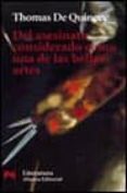 del asesinato considerado como una de las bellas artes-thomas de quincey-9788420637402 del asesinato considerado como una de las bellas artes-thomas de quincey-9788420637402
