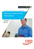 cuerpo de profesores tecnicos de f.p.: sistemas y aplicaciones informaticas. temario (vol. iii)-9788417632212 cuerpo de profesores tecnicos de f.p.: sistemas y aplicaciones informaticas. temario (vol. iii)-9788417632212