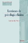 lecciones de psicologia clasica-leonardo polo-9788431326012 lecciones de psicologia clasica-leonardo polo-9788431326012