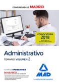 administrativo de la comunidad de madrid temario volumen 2-9788414219522 administrativo de la comunidad de madrid temario volumen 2-9788414219522