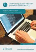 lenguajes de definicion y modificacion de datos sql. ifct0310 (ebook)-9788416433322 lenguajes de definicion y modificacion de datos sql. ifct0310 (ebook)-9788416433322