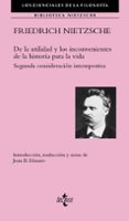 de la utilidad y los inconvenientes de la historia para la vida: segunda consideracion intempestiva-friedrich nietzsche-9788430974122 de la utilidad y los inconvenientes de la historia para la vida: segunda consideracion intempestiva-friedrich nietzsche-9788430974122