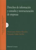 derechos de informacion y consulta y reestructuracion de empresas-maria luisa molero marañon-9788490451922 derechos de informacion y consulta y reestructuracion de empresas-maria luisa molero marañon-9788490451922