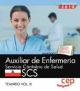 auxiliar de enfermeria. servicio cantabro de salud. scs. temario (vol. iii)-9788417674342 auxiliar de enfermeria. servicio cantabro de salud. scs. temario (vol. iii)-9788417674342