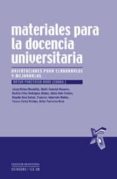 materiales para la docencia universitaria: orientaciones para ela borarlos y mejorarlos-artur parcerisa aran-9788480637442 materiales para la docencia universitaria: orientaciones para ela borarlos y mejorarlos-artur parcerisa aran-9788480637442