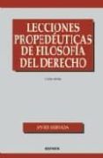 lecciones propedeuticas de filosofia del derecho (4ª ed.)-javier hervada-9788431325152 lecciones propedeuticas de filosofia del derecho (4ª ed.)-javier hervada-9788431325152