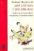 ¿que esta bien y que esta mal?-vladimir mayakovski-9788475175652 ¿que esta bien y que esta mal?-vladimir mayakovski-9788475175652