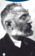 de la desesperacion religiosa moderna-miguel de unamuno-9788498791952 de la desesperacion religiosa moderna-miguel de unamuno-9788498791952