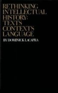 rethinking intellectual history: texts, contexts, language-dominick lacapra-9780801498862 rethinking intellectual history: texts, contexts, language-dominick lacapra-9780801498862