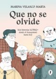Descargas de audio gratuitas de libros QUE NO SE OLVIDE
				EBOOK de MARINA VELASCO MARTA (Literatura española) PDB 9788418621574