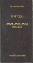 el retorno; geografos latinos menores-rutilio namaciano-9788424923662 el retorno; geografos latinos menores-rutilio namaciano-9788424923662