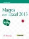 macros con excel 2013-j. mauricio flores-9788426720962 macros con excel 2013-j. mauricio flores-9788426720962