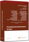 procedimiento administrativo europeo-jose eugenio soriano garcia-9788447040872 procedimiento administrativo europeo-jose eugenio soriano garcia-9788447040872