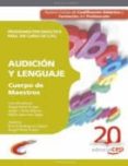 cuerpo de maestros. audicion y lenguaje: programacion didactica p para 1er curso de e.p.o.-9788468103372 cuerpo de maestros. audicion y lenguaje: programacion didactica p para 1er curso de e.p.o.-9788468103372