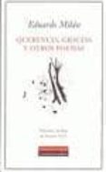 querencia, gracias y otros poemas-eduardo milan-9788481094572 querencia, gracias y otros poemas-eduardo milan-9788481094572
