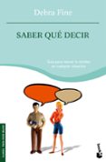 saber que decir-debra fine-9788484607472 saber que decir-debra fine-9788484607472