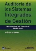 auditoría de los sistemas integrados de gestión-jose sevilla tendero-9788416671182 auditoría de los sistemas integrados de gestión-jose sevilla tendero-9788416671182