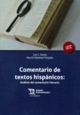 comentario de textos hispanicos: analisis del comentario literario-9788417069292 comentario de textos hispanicos: analisis del comentario literario-9788417069292