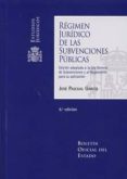 régimen jurídico de las subvenciones públicas-jose pascual garcia-9788434023192 régimen jurídico de las subvenciones públicas-jose pascual garcia-9788434023192