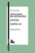 apologia de socrates: criton: carta vii-9788467034592 apologia de socrates: criton: carta vii-9788467034592