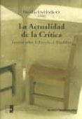 la actualidad de la critica-nicolas del valle-9789568415792 la actualidad de la critica-nicolas del valle-9789568415792