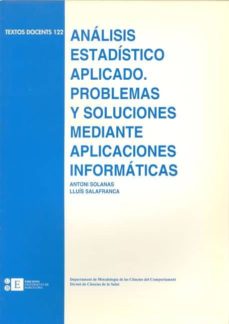 Portada de ANALISIS ESTADISTICO APLICADO:  PROBLEMAS Y SOLUCIONES MEDIANTE A PLICACIONES INFORMATICAS