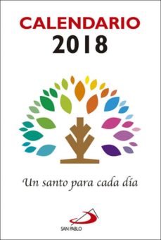 Portada de CALENDARIO UN SANTO PARA CADA DIA 2018 - LETRA GRANDE