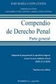 Portada de COMPENDIO DE DERECHO PENAL. PARTE GENERAL. 2021
