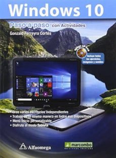 Ebook para psp descargar WINDOWS 10 PASO A PASO CON ACTIVIDADES 9788426723222 de GONZALO FERREYRA CORT�S PDF CHM RTF
