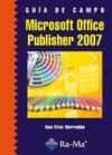 Descargador de libros para iphone GUIA DE CAMPO MICROSOFT OFFICE PUBLISHER 2007 