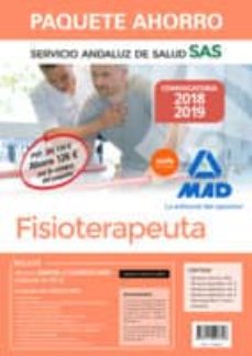 Portada de PAQUETE AHORRO FISIOTERAPEUTA DEL SERVICIO ANDALUZ DE SALUD. INCLUYE TEMARIO COMUN Y TEST; TEMARIOS ESPECIFICOS 1, 2, Y 3; TEST ESPECIFICO Y CASOS PRACTICOS; Y ACCESO A CAMPUS ORO